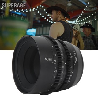 Superage 7Artisans เลนส์โฟกัสแมนนวล 50 มม. T2.0 รูรับแสงขนาดใหญ่ สําหรับกล้อง Leica L Mount