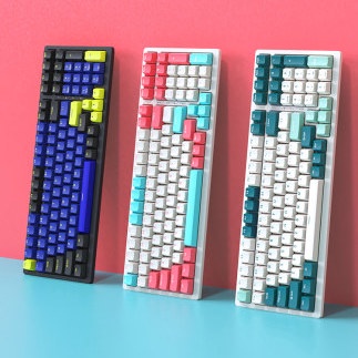 คีย์บอร์ดไร้สาย Royal Kludge 100Key RK98 Hotswap RGB Backlit Bluetooth 2.4G Wireless Rechargeable Me