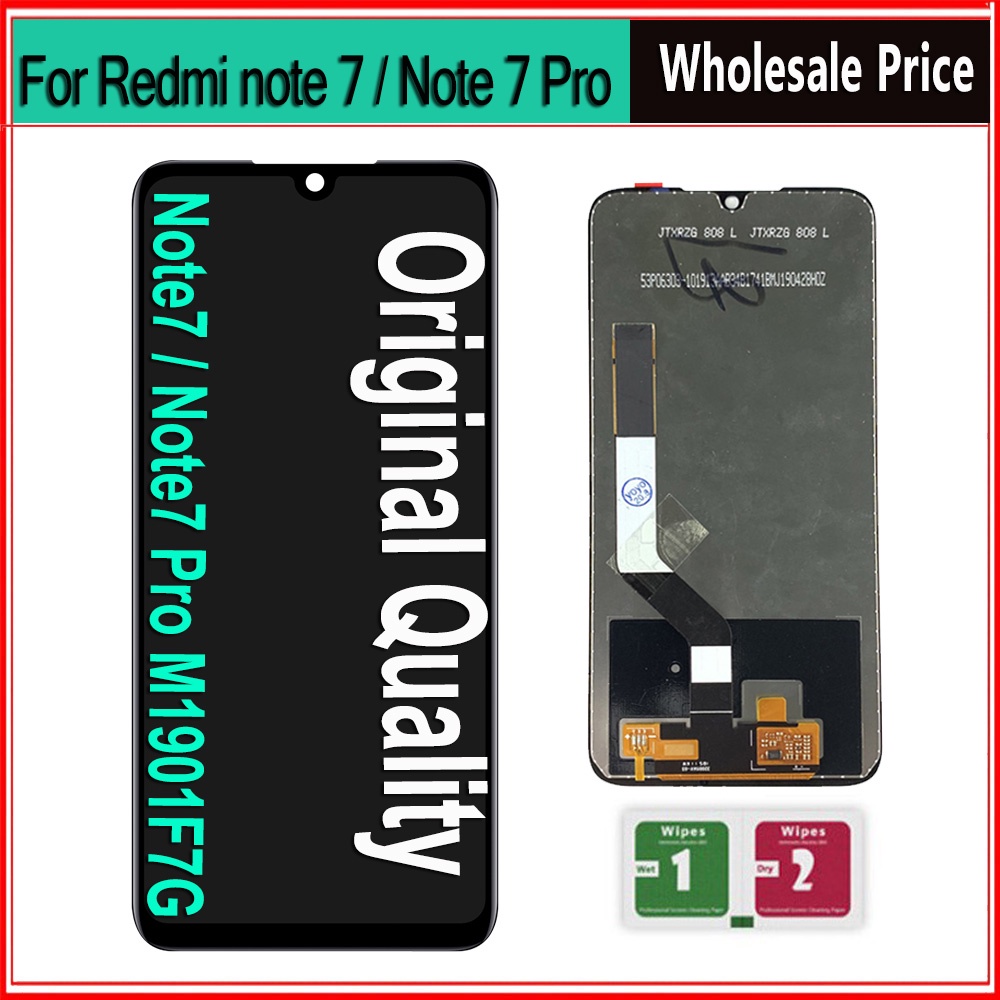 Original For Xiaomi Redmi Note 7 LCD Screen Touch Glass Digitizer Replacement For Note 7 Pro Display M1901F7G LCD