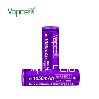 ถ่านชาร์จ Vapcell L10 14500 3.7V 1050 mAh ขนาดเท่ากับ ถ่าน AA ของแท้