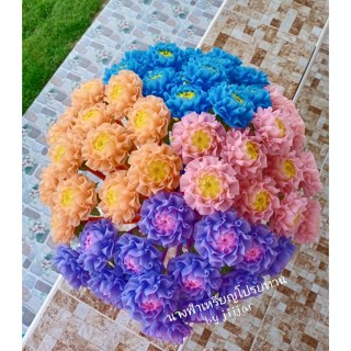 💐ไม้กฐิน 🏵️ดอกพุทธเศรษฐี 🏵️(แพ็คละ10ไม้)