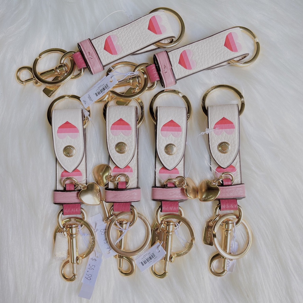 Trigger Snap Bag Charm With Stripe Heart Print Shopee Thailand