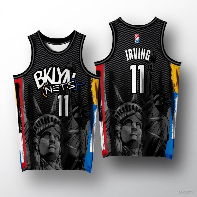 Sy3 เสื้อกีฬาบาสเก็ตบอล NBA Brooklyn No.11 Irving พลัสไซซ์ สําหรับผู้ชาย และผู้หญิง YS3