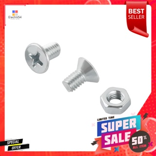 สกรูเกลียวมิลน็อต JF FITT 4x8 มม. 25 ตัวMACHINE SCREW WITH JF NUT FITT 4X8MM 25EA