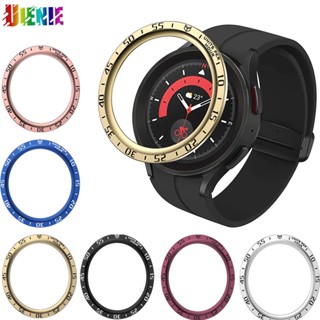 Bezel แหวนสเตนเลส ฝาครอบป้องกัน เคสกรอบเหล็ก กันชน อุปกรณ์เสริมสมาร์ทวอทช์ สําหรับ Samsung Galaxy Watch 5 Pro