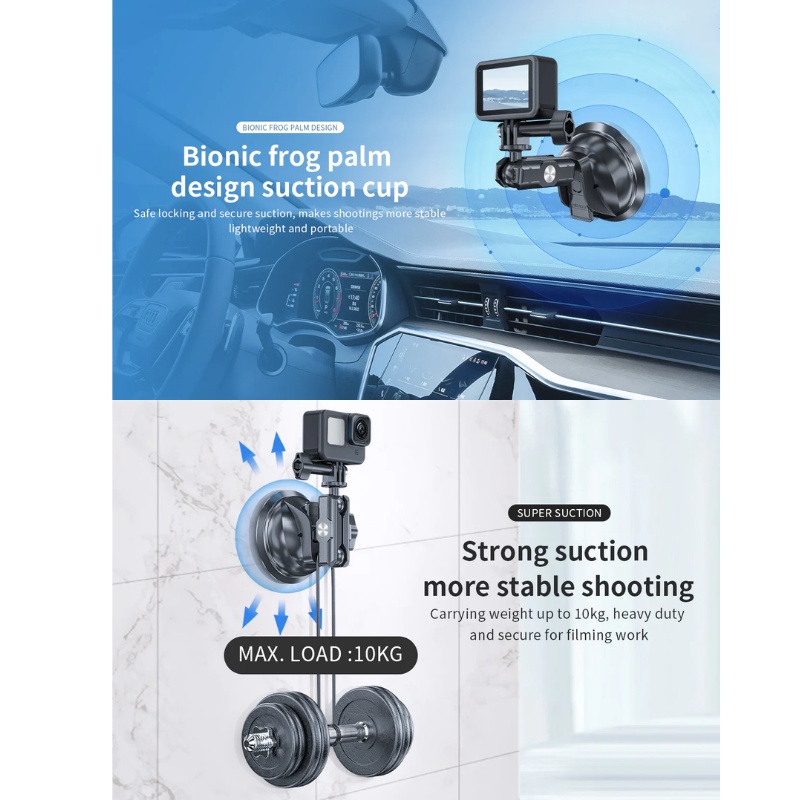 Telesin ตัวดูดกระจก  for GOPRO,DJI Action 5Pro/4/3,Insta360