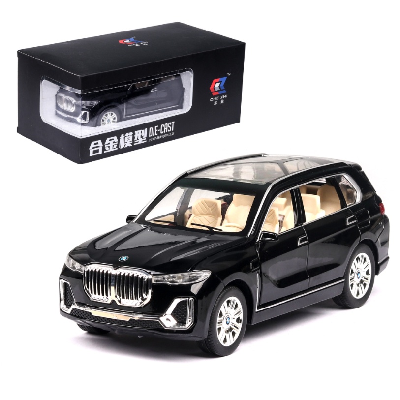 ℗▪1/24 Scale BMW X7 Diecast Alloy Vehicle Model Pull Back Car Collectable Toy Gift