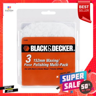 อุปกรณ์ขัดชุดขนแกะ + ฟองน้ำขัด BLACK&amp;DECKER 74-603SANDER ACC. BLACK&amp;DECKER 74-603