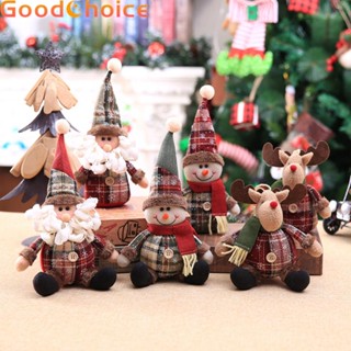 【Good】Christmas Tree Decoration Cartoon Doll Plaid Doll Christmas Tree Ornament New【Ready Stock】