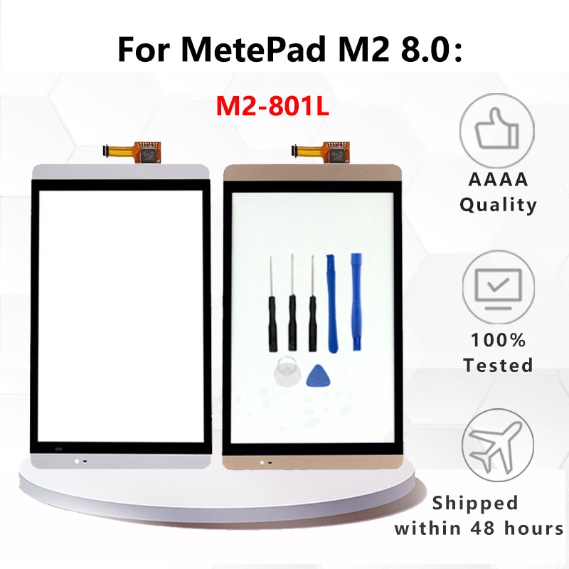 NEW For Huawei Mediapad M2 8.0 M2-801L M2-801 801L 801 Touch Screen Glass Digitizer Panel Front Glas