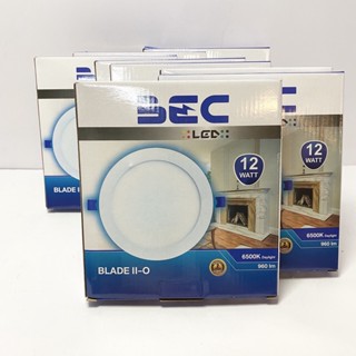 แพ็ค10ชุด โคมไฟ ดาวน์ไลท์ LED Downlight 12W แบบฝัง แสงสีขาว ทรงกลม BEC