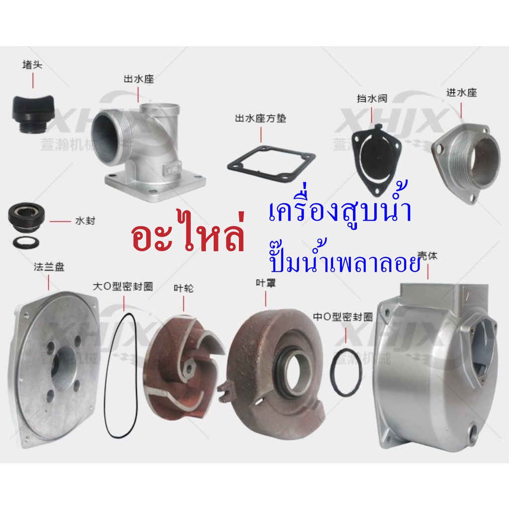 เช็ควาล์วยาง หน้าแปลนทางดูด หน้าแปลนทางส่ง ข้อต่อท่อ อะไหล่ปั๊มสวม2นิ้ว 3นิ้ว ปั๊มเพลาลอย4นิ้ว เครื่องสูบน้ำ2/3/4นิ้ว