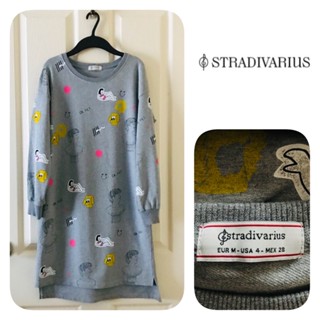 เดรสไหมพรม เเบรนด์ stradivarius size M