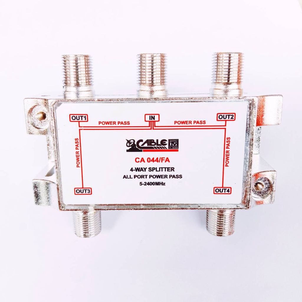 #Splitter4Ways
#SplitterPowerpass
#ตลับแยกดาวเทียม
#CABLECA044FA
#แยกสัญญาณดาวเทียม