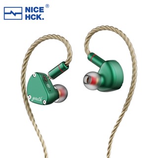 Nicehck Youth ชุดหูฟังไดนามิก HIFI ไดอะแฟรม ชุบเบอริลเลียม 8.8 มม. ถอดออกได้ 2 ขา IEMS Lofty