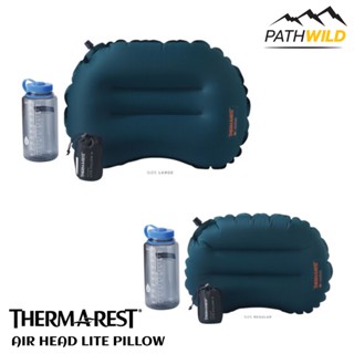 หมอนเป่าลม THERMAREST AIR HEAD LITE PILLOW / DEEP PACIFIC น้ำหนักเบา เหมาะสำหรับการเดินทางแบบ ULTRALIGHT