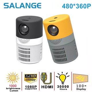 Salange โปรเจคเตอร์ ขนาดเล็ก P400 480*360 รองรับ 1080P USB สําหรับสมาร์ทโฟน โฮมเธียเตอร์ PK YG300