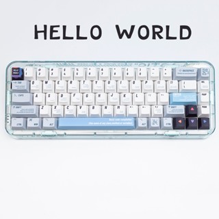 HELLO WORLD  keycaps cherry  profile Dye-Sublimation   PBT keycap 143keys