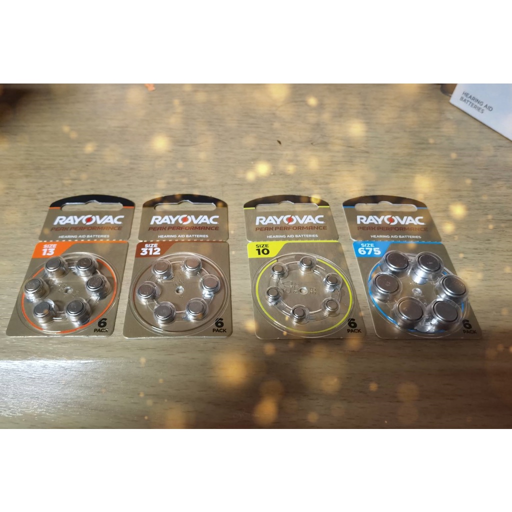 ถ่านเครื่องช่วยฟัง Rayovac PEAK เบอร์ 675 ของแท้ 100% คุณภาพดี ผลิตจากประเทศอังกฤษ - รูปที่ 2