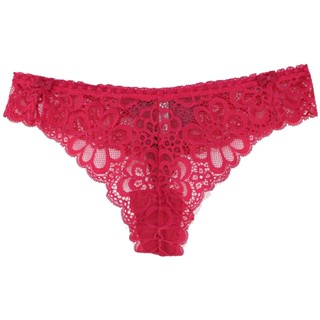 Annebra กางเกงใน ทรงตอง ผ้าลูกไม้ Thong Panty รุ่น AU3-801 สีฟ้า, สีชมพูเข้ม