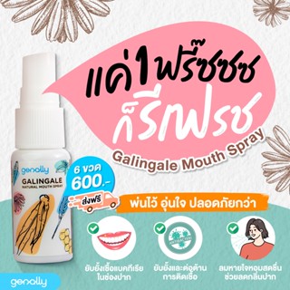 เจนนัลลี่ แกลลินเกล แนทเชอรัล เม้าท์สเปรย์ Galingale Mouth Spray (แพ็ค 6 ขวด) ฟรีค่าส่ง