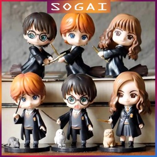 [Harry Potter] ตุ๊กตาฟิกเกอร์ Figure Model แฮรรี่ พอตเตอร์  โมเดล ขนาดประมาณ 9-10ซม. น่ารักมากๆ ชุด 6 ชิ้น