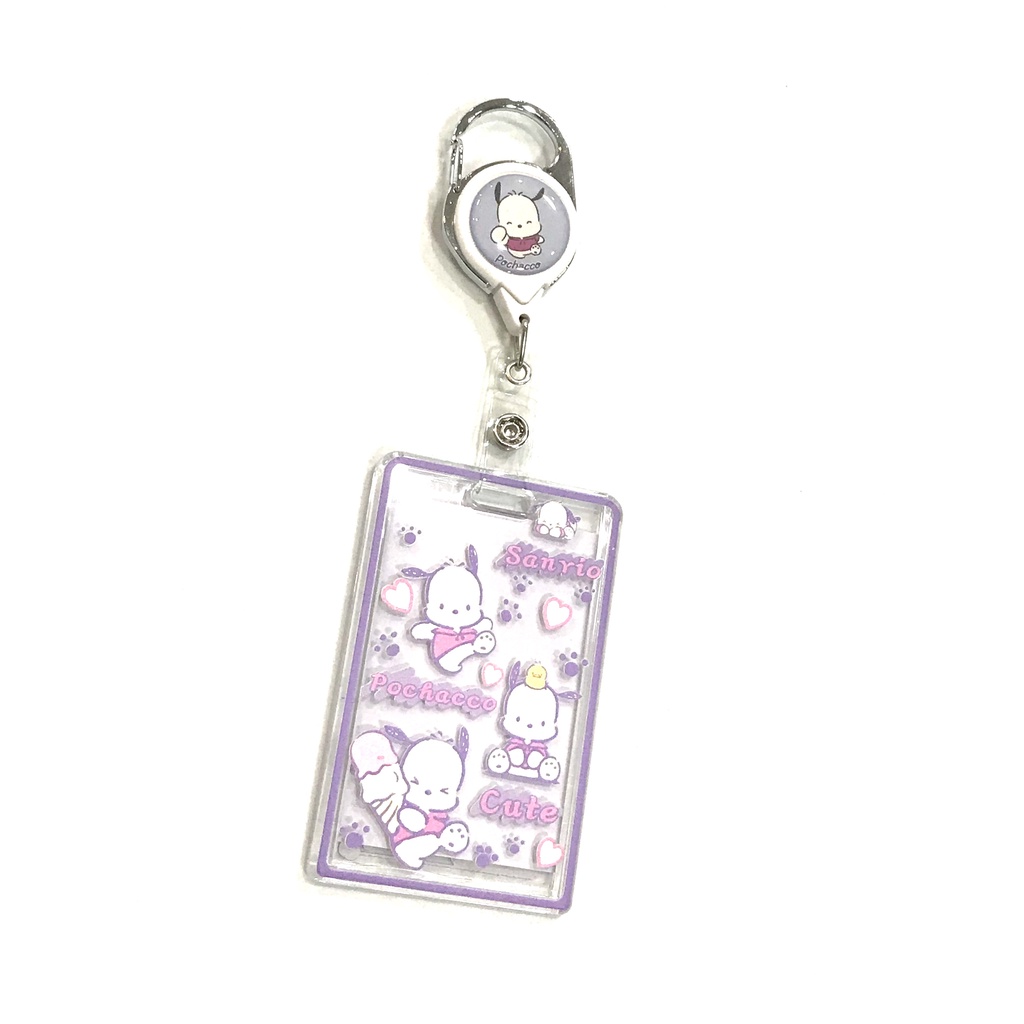 POCHACCO ที่ใส่บัตร ที่ห้อยบัตร พร้อมที่ใส่บัตร สายห้อยดึงยืดออก โยโย่ มีก้ามปูสวยงาม ที่ใส่บัตรขนาด 5.5×8.5 CM  BY PMYL ราคา ถูกที่สุด ดีลบีเคเค แกลเลอรีภาพที่ 2