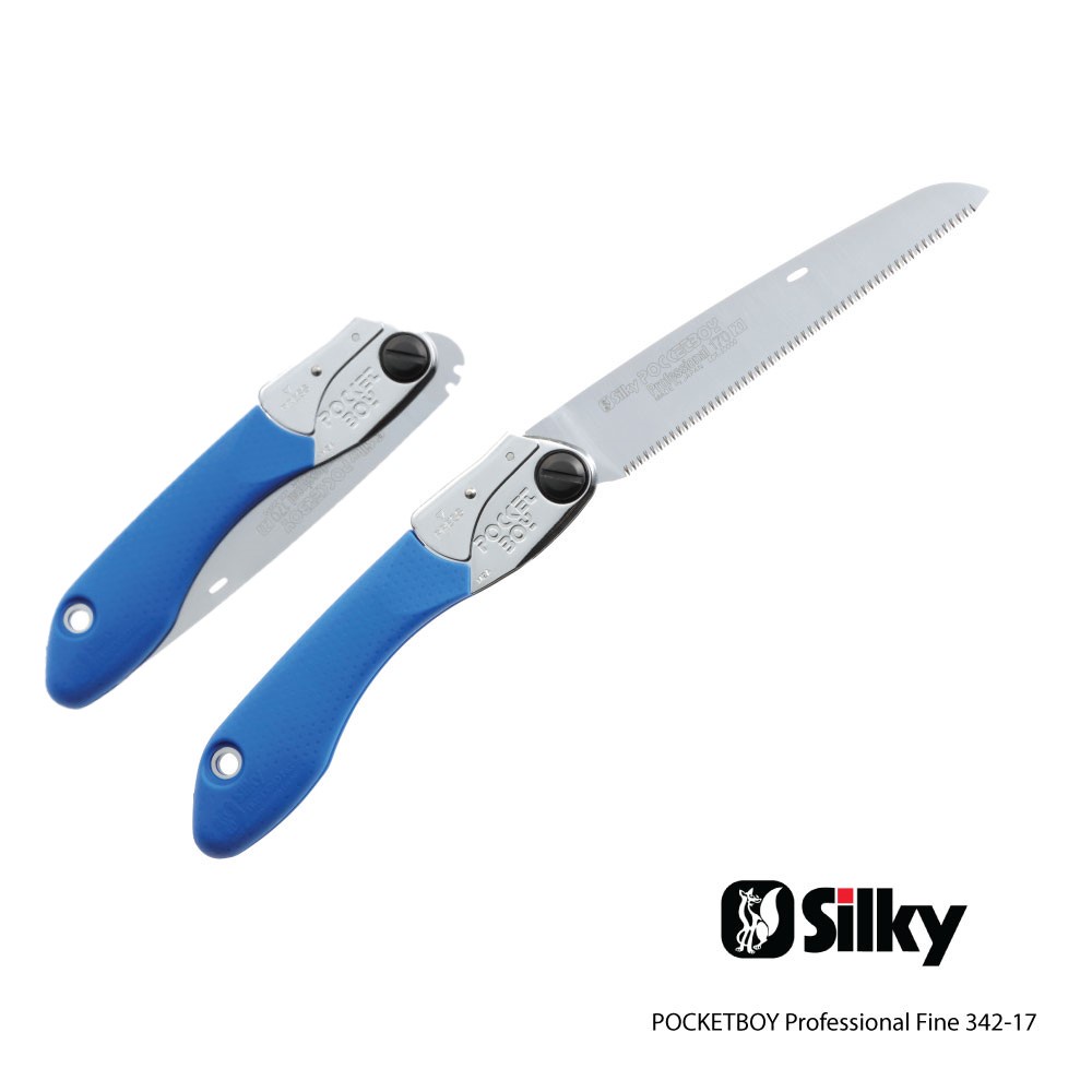 SILKY เลื่อยพับแบบตรง Pocketboy Professional ฟัน 4 ขนาด ยาว 130/170 มม.) พร้อมกล่องใส่