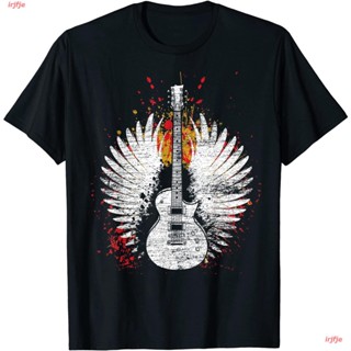 เสื้อขาว Vintage Guitar T-Shirt เสื้อยืด ดพิมพ์ลาย เสื้อยืดผ้าฝ้าย คอกลม cotton ความนิยม sale Unisex