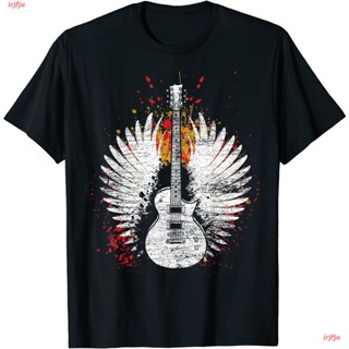 เสื้อขาว Vintage Guitar T-Shirt เสื้อยืด ดพิมพ์ลาย เสื้อยืดผ้าฝ้าย คอกลม cotton ความนิยม sale Unisex