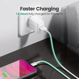 Ugreen สายชาร์จ USB 2.4A MFi เป็น Lightning ชาร์จเร็ว สําหรับ iPhone 14 13 12 11 8 iPhone 12 Pro iPhone 12 Pro Max