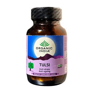 Natural Efe | Organic India Tulsi - Anti-stress and Anti-ageing | 60 Capsules