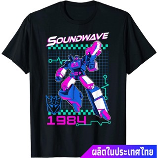 เสื้อวินเทจชาย ใส่เดินทางแฟชั่นผู้ชายและผู้หญิง Transformers Soundwave 1984 T-Shirt discount รุ่นคู่