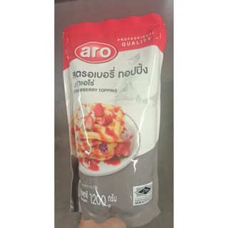 เอโร่ ท็อปปิ้ง สตรอเบอร์รี ขนาด 1.2กิโลกรัม ARO TOPPING STRAWBERRY