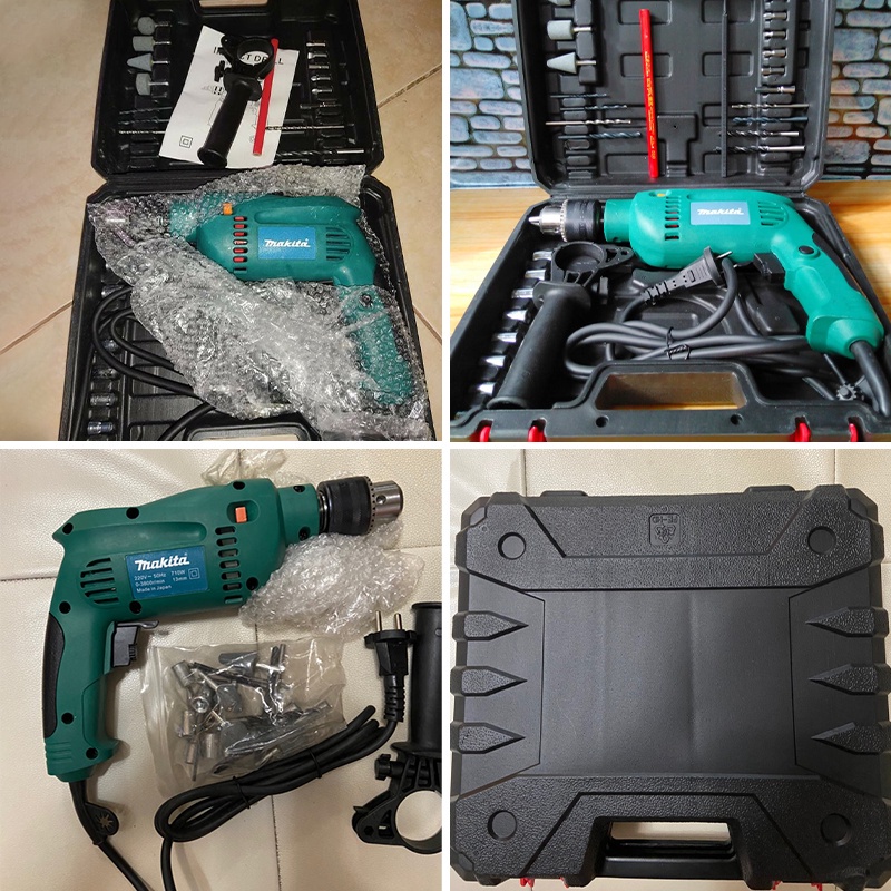 REAIM สว่านไฟฟ้า กำลังไฟ500W 2 ระบบ สว่านโรตารี่ ชุด 32 ชิ้น สว่านเจาะกระแทก สว่านเจาะปูน เจาะกระแทก สว่านกระแทก - รูปที่ 6