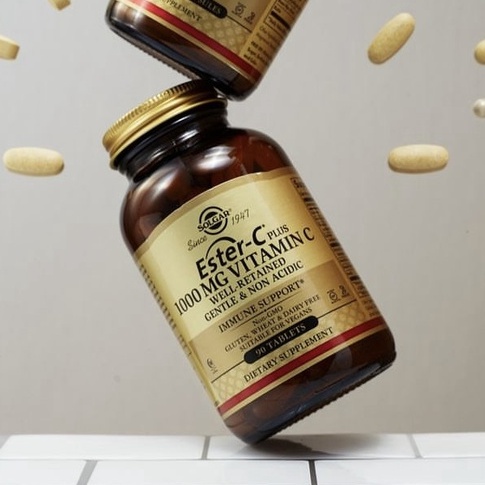 [พร้อมส่ง] Solgar Ester c plus 1000mg 500mg 90 tablets วิตามินซี