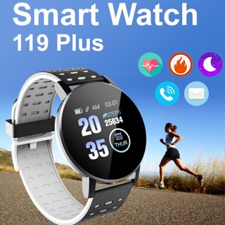 Smart Watch 119 Plus นาฬิกาสมาร์ทวอทช์ นาฬิกาอัจฉริยะ แจ้งข้อความLine/FB รองรับ Android IOS ของแท้