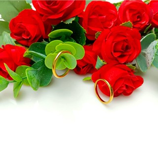 แหวนไทเทเนียม สีโรสโกลด์ แบบเรียบง่าย มี 3 สี สําหรับผู้ชาย และผู้หญิง