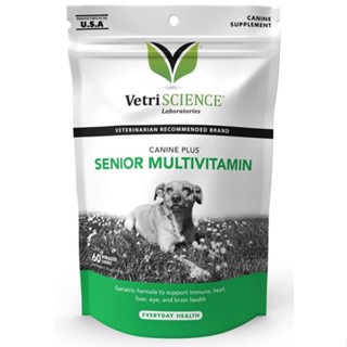 Vetri Senior Multivitamin (Exp.01/2025)  วิตามินรวมสุนัขแก่ เสริมภูมิ บำรุงหัวใจ ตับ สายตา สมอง ขน สุขภาพรวม