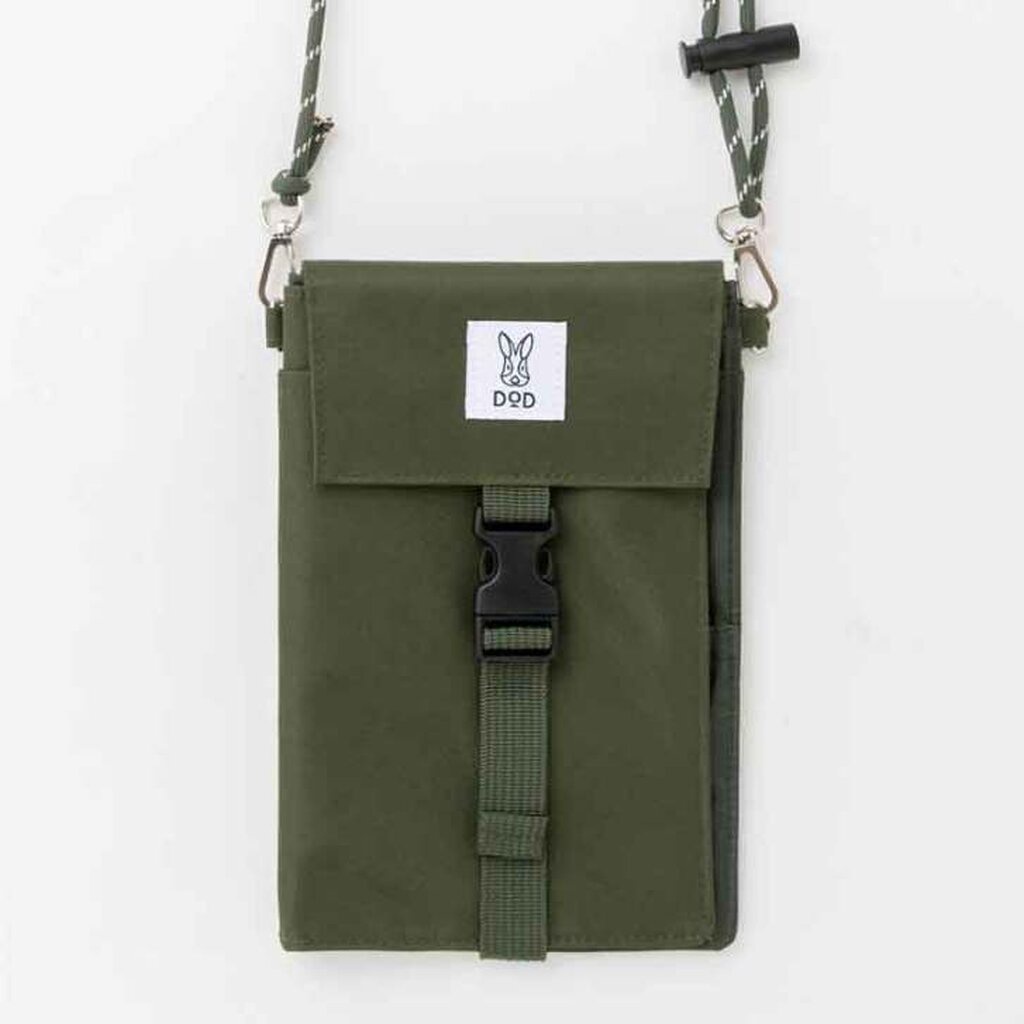 กระเป๋าสะพายข้าง DOD Wallet Shoulder Bag - Green รุ่นพิเศษจากญี่ปุ่น กระเป๋าสะพาย กระเป๋าถือ ของใหม่ ของแท้ พร้อมส่ง