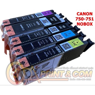 Canon หมึกแท้CANON 750+751 ยกชุด5ตลับ nobox (750BK,751BK,C,Y,M) NOBOX