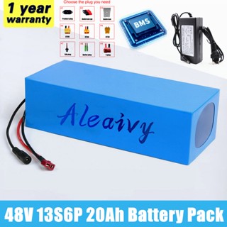 48V 20Ah 13S6P 18650 Lithium Battery pack 1200W High Power 54.6V Electric bike Electric Scooter ebike battery Built-in 3