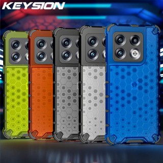 Keysion เคสโทรศัพท์มือถือ ซิลิโคน PC กันกระแทก ลายรังผึ้ง สําหรับ Oneplus 10T 5G 10R 9RT Ace Pro Ace