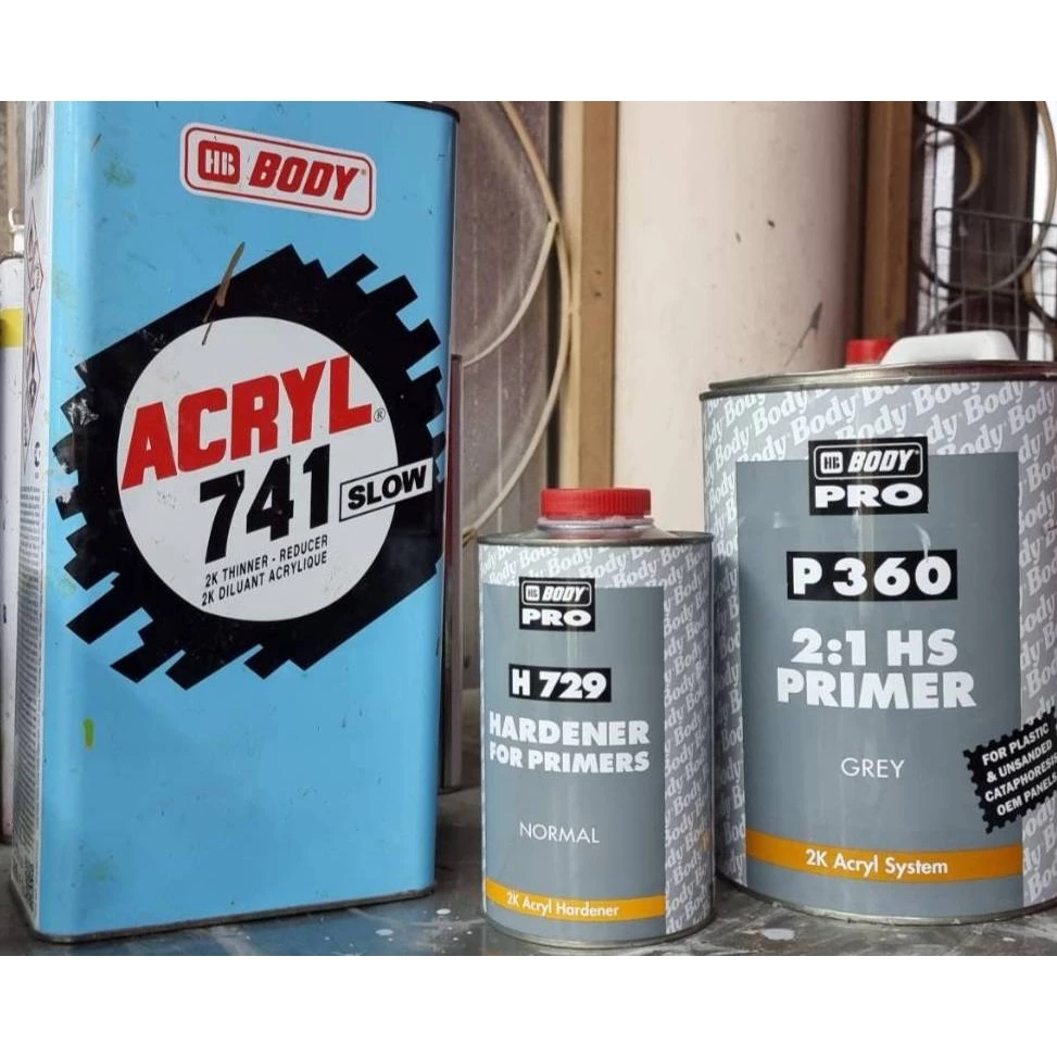 สีรองพื้น 2K ระบบ 2:1 HB BODY P360 ขายแยกเนื้อ 1L น้ำยาเร่ง 500ml thumbnail 7