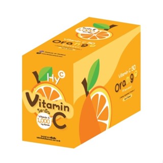 Hy-C Vitamin C 50 mg ไฮ-ซี ไฮซี วิตามินซี ชนิดเม็ดอม รสส้ม สำหรับเด็ก จำนวน 1 กล่อง บรรจุ 36 ซอง (36x18978)