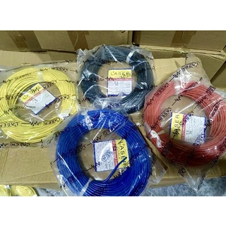 สายไฟเดี่ยวเลเซอร์ ยาว 30 เมตร สายทองแดงแท้ มีขนาด 0.5 มิล/1 มิล/1.5 มิล/2 มิล/3 มิล/4 มิล