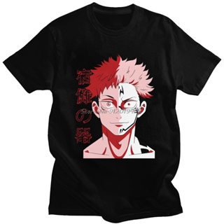 เสื้อยืดผู้หญิง - แฟชั่นญี่ปุ่นอะนิเมะ Jujutsu Kaisen Tshirt สําหรับผู้ชายแขนสั้นแขนสั้นกราฟิก Suku