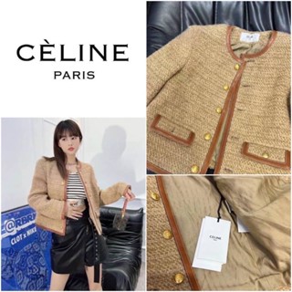 เสื้อคลุมแขนยาว CELINE TWEED BLAZER 2022SS