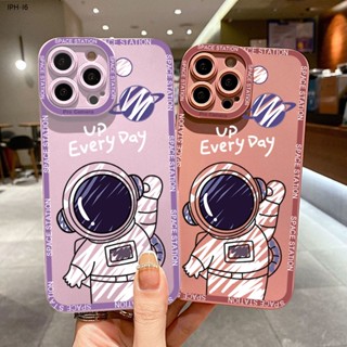 Iphone 6 6S 7 8 SE Plus 2020 2022 Compatible เคสไอโฟน สำหรับ Case Space Astronaut เคส เคสโทรศัพท์ เคสมือถือ Shockproof Cases