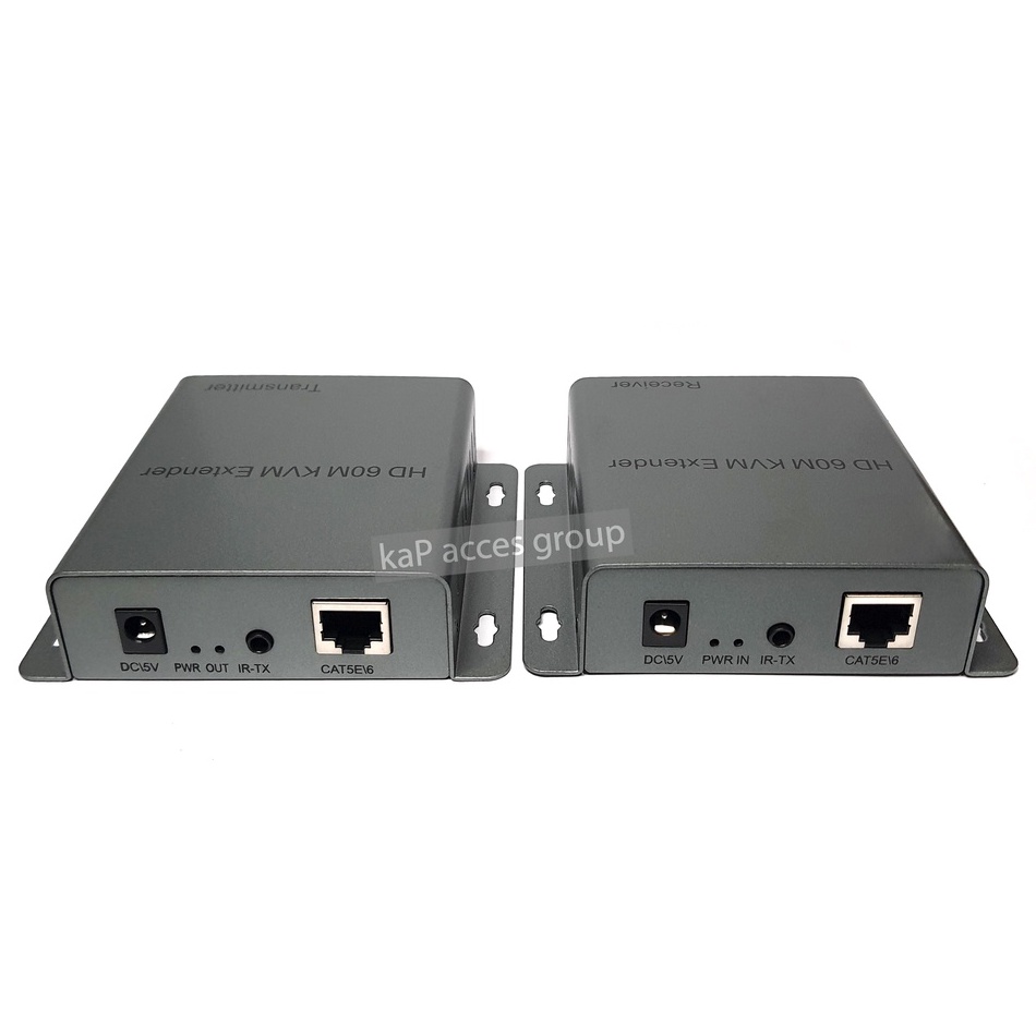 HDMI USB KVM Extender Via Cat5e/6 RJ45 Cable 1080P 60M HDMI to RJ45 with USB Extendor Transmitter Su